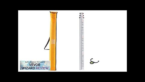 VEVOR Aluminum Grade Rod 9-Feet/10ths 3 Sections Telescopic Measuring RodDouble-Sided Review