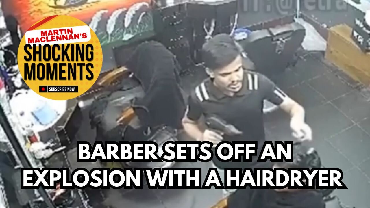 EXPLOSION IN A BARBER SHOP