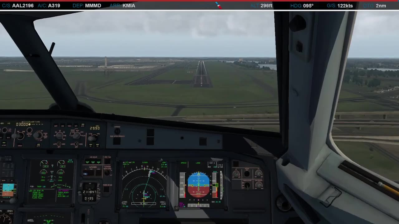 Landing in Miami (KMIA)