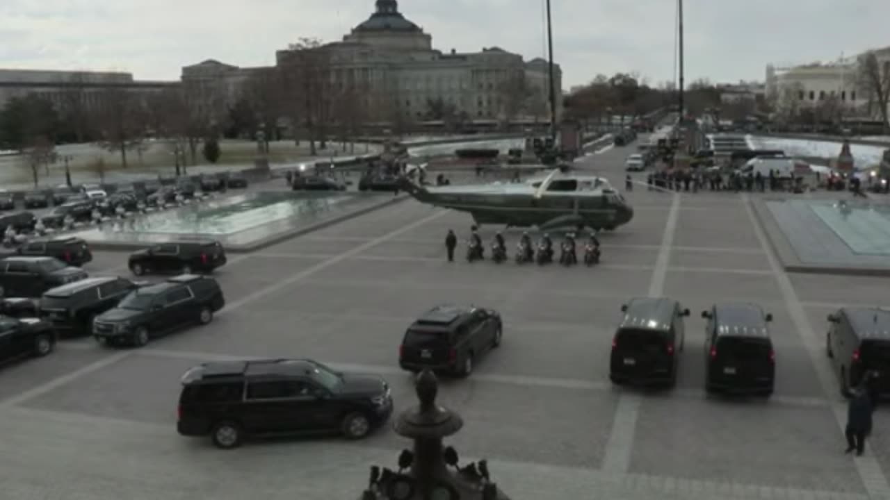 TRUMP Helicopter Ready 60th Inauguration Washington DC