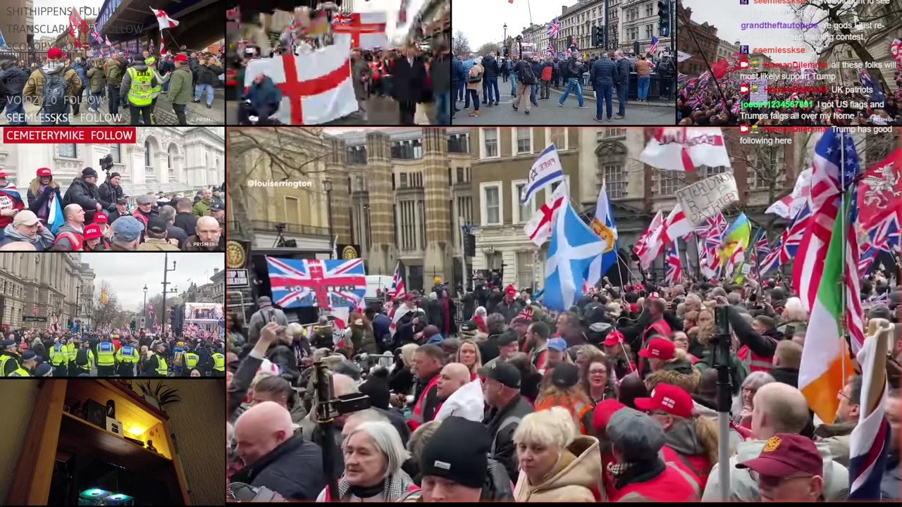 Uniting The Kingdom - Free Tommy Robinson Rally happening in London UK.