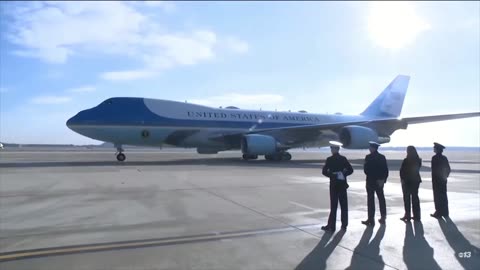 Trumps First Flight On Air Force One As POTUS 47 January 24th 2025