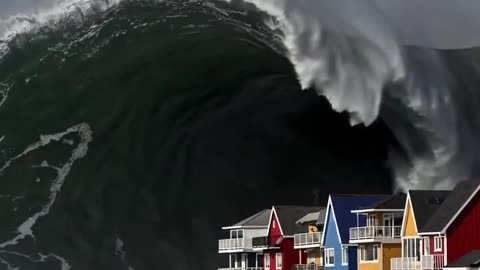 The Tsunami sirens are sounding 🌊 The ocean unleashes its fury 😱