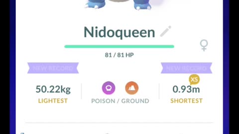 Pokémon GO-Evolving Shadow Nidorina