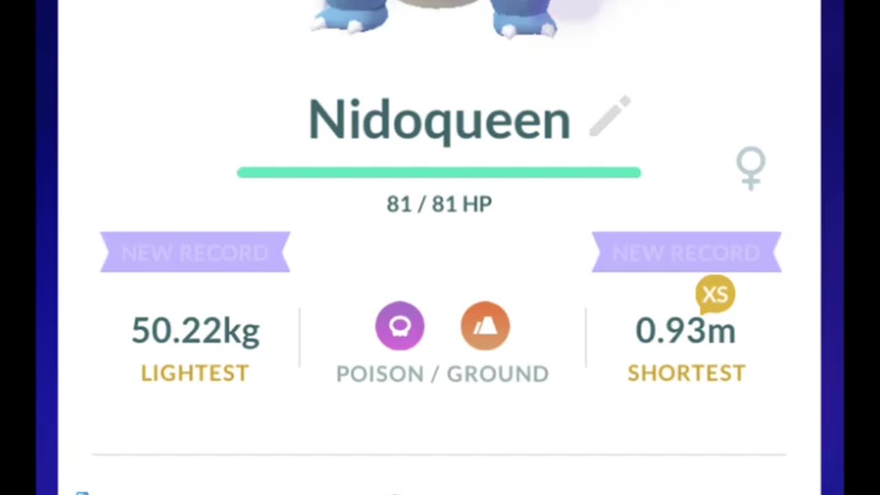Pokémon GO-Evolving Shadow Nidorina