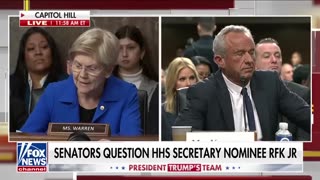 Elizabeth "Pocahantas" Warren try's to Back RFK Jr Into a Corner