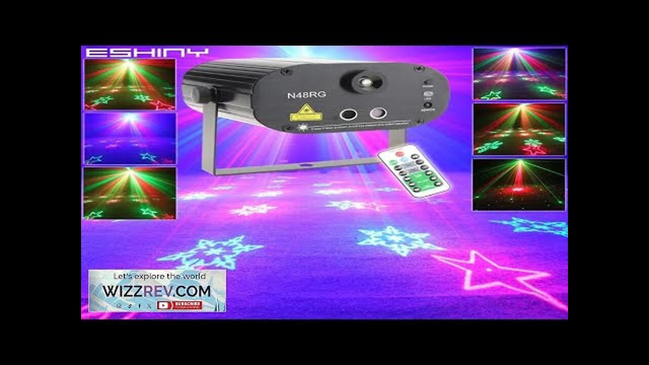 ESHINY R&G Laser Full Star Sky Pattern Projector Bar DJ Disco Light Review