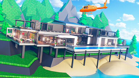 Tropical House Part 03: 🚁 Helipad Here we come | Mega Mansion Tycoon | Roblox