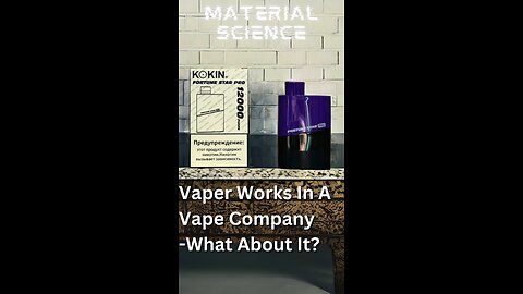 This is a Professional Vaper Working in a Vape Factory