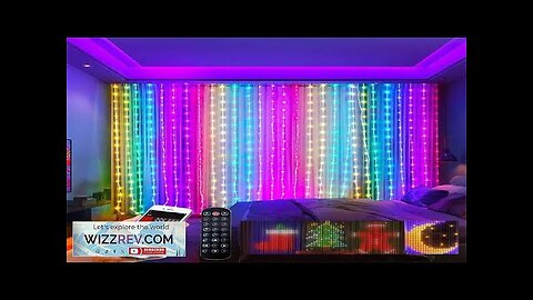 400 LED Smart Dynamic Curtain Lights DIY Pattern and Text App Christmas Review