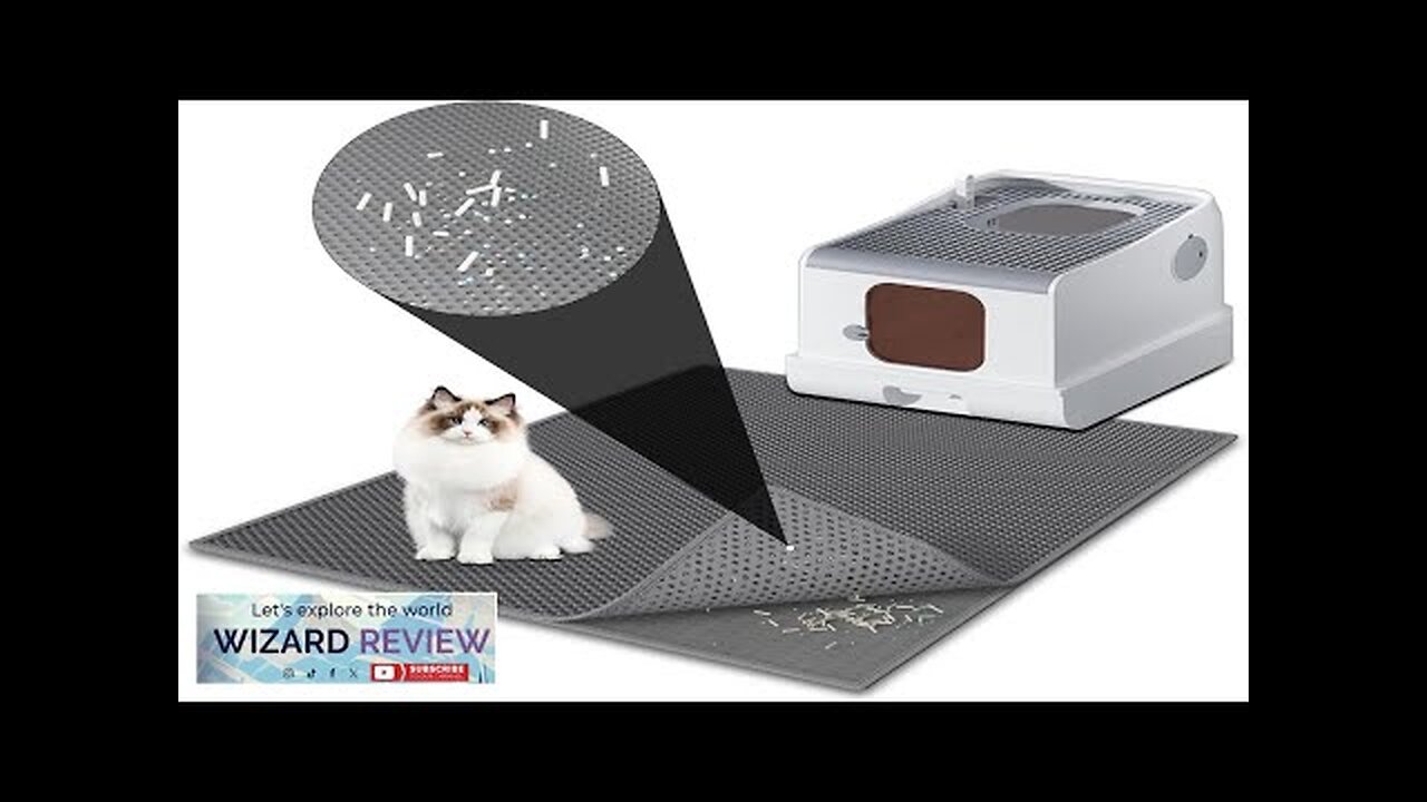 Pieviev Cat Litter Mat Double Layer Waterproof Urine Proof Trapping Mat Review