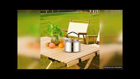 1L/1.5L Camping Water Kettle Outdoor Coffee Kettle Tableware Picnic Set Supplies Durable Review