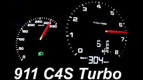 Porsche 911 Acceleration 0-300 Carrera 4 S Turbo 991 Onboard POV Autobahn Launch Control