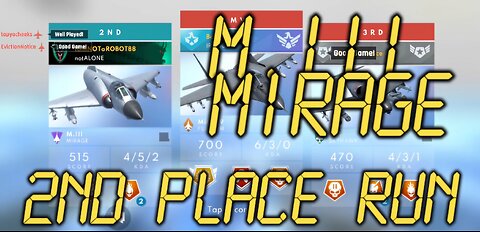 2nd in COMBAT flying the M.III MIRAGE in METALSTORM Deathmatch on SAMSUNG S24+ & FILMORA