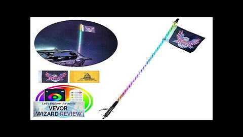 VEVOR 1 PC 5 FT Whip Light APP & RF Remote Control Review