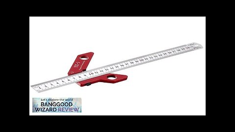 YX-3 300mm Woodworking Square Center Scriber Center Finder 45 90 Degrees Angle Review