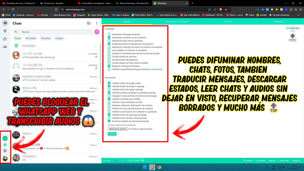 Nuevo WhatsApp Web 2025 🔥| Descubre Todas las Funciones Ocultas de WhatsApp Web 👀