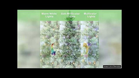 6.5ft Pre-lit Frosted with Glitter Christmas Tree with 1069 Branch Tips Review