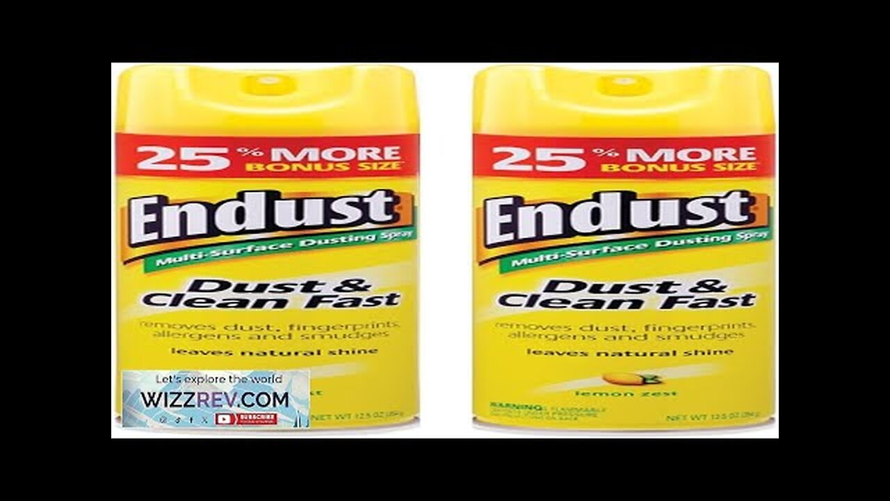 Endust Multi-Surface Dusting and Cleaning Spray Lemon Zest 12.5 Ounce (Pack Review