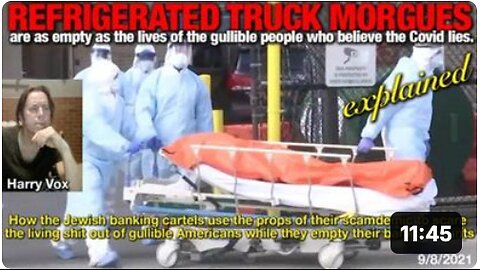 Refirigerated Truck Morgues are as empty as the lives of those who believe the COVID Lies