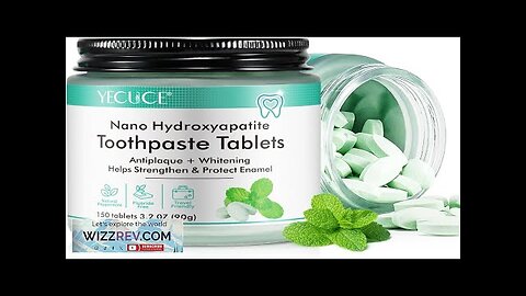 150 Tablets Chewable Toothpaste Tablets Sensitive Toothpaste Tablets Peppermint Flavored Review