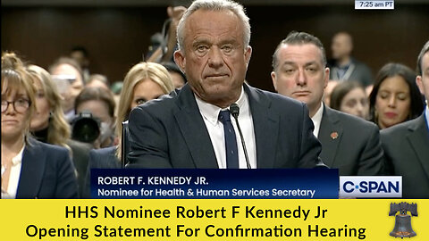 HHS Nominee Robert F Kennedy Jr Opening Statement For Confirmation Hearing