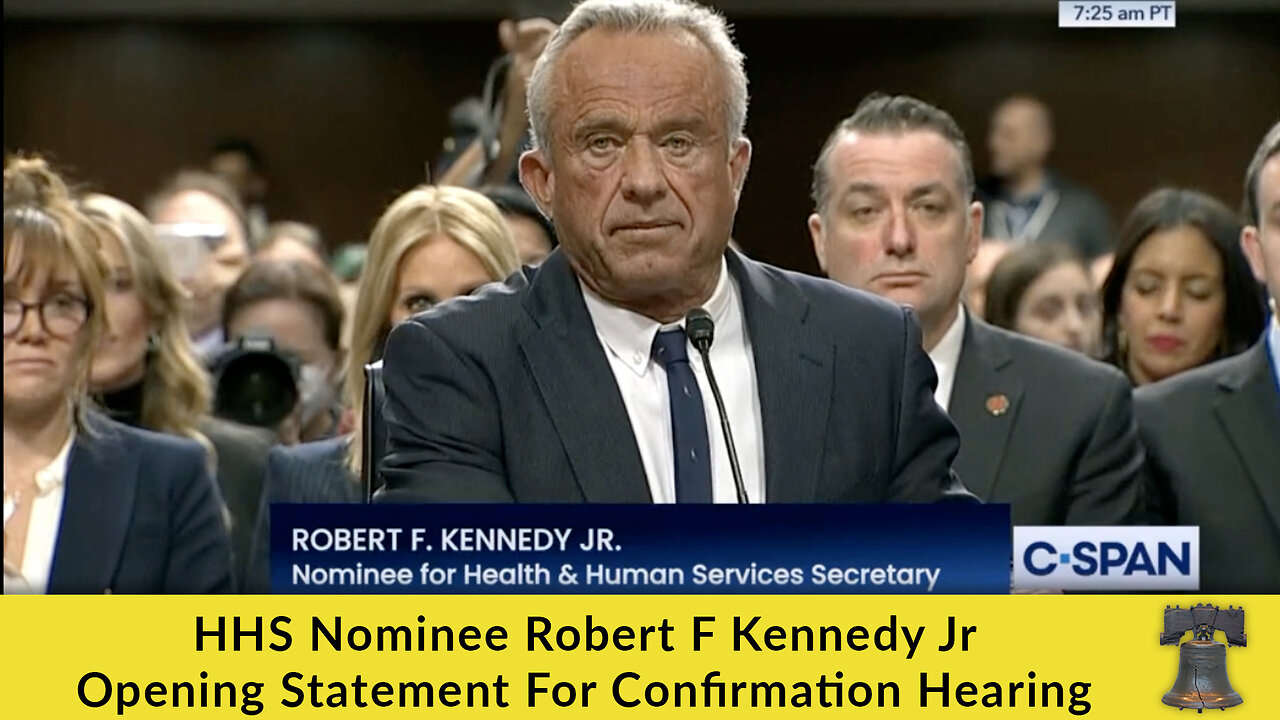 HHS Nominee Robert F Kennedy Jr Opening Statement For Confirmation Hearing