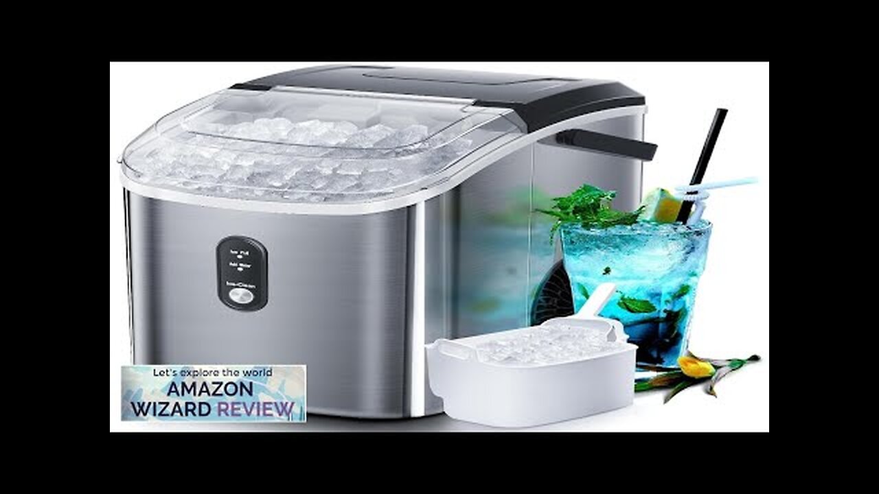 Nugget Countertop Ice Maker with Soft Chewable Ice 34Lbs/24H Pebble Portable Ice Review