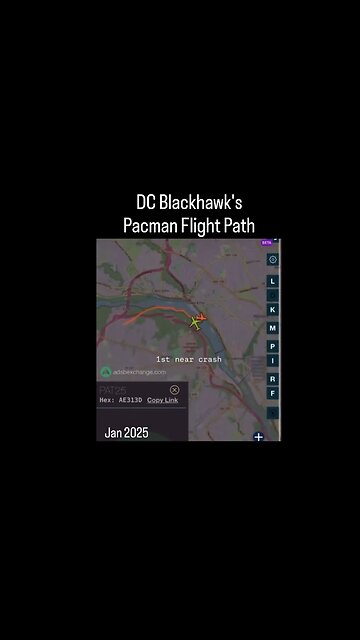 DC Blackhawk's pacman flight path