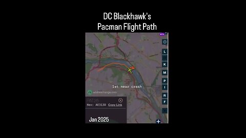 DC Blackhawk's pacman flight path