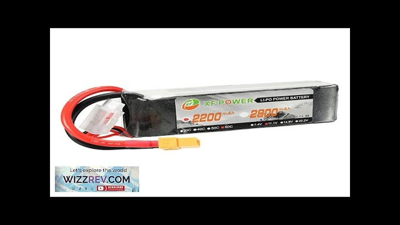 XF Power 11.1V 2200mAh 60C 3S Lipo Battery XT60 Plug Review