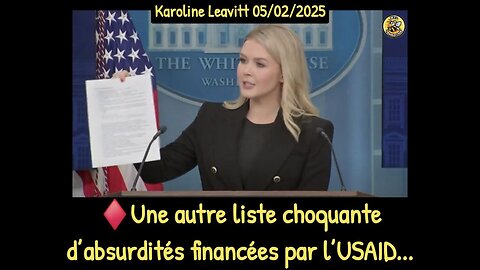♦️Une autre liste choquante d’absurdités financées par l’USAID...