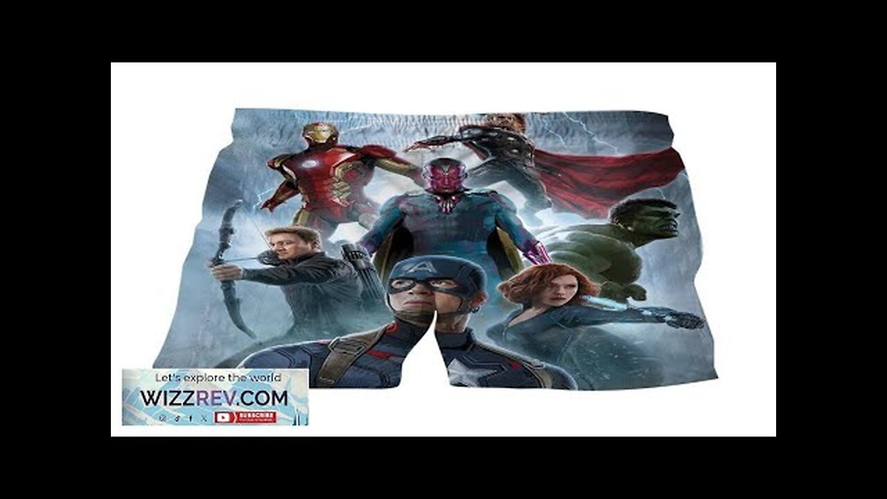 The Avengers Age of Ultron Main Characters 3D Print Shorts Review