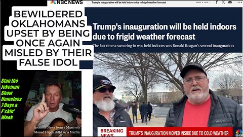 Oklahomans CAN'T BELIEVE Trump Wimped Out for Indoors Where His Orange Ass Won't Freeze!