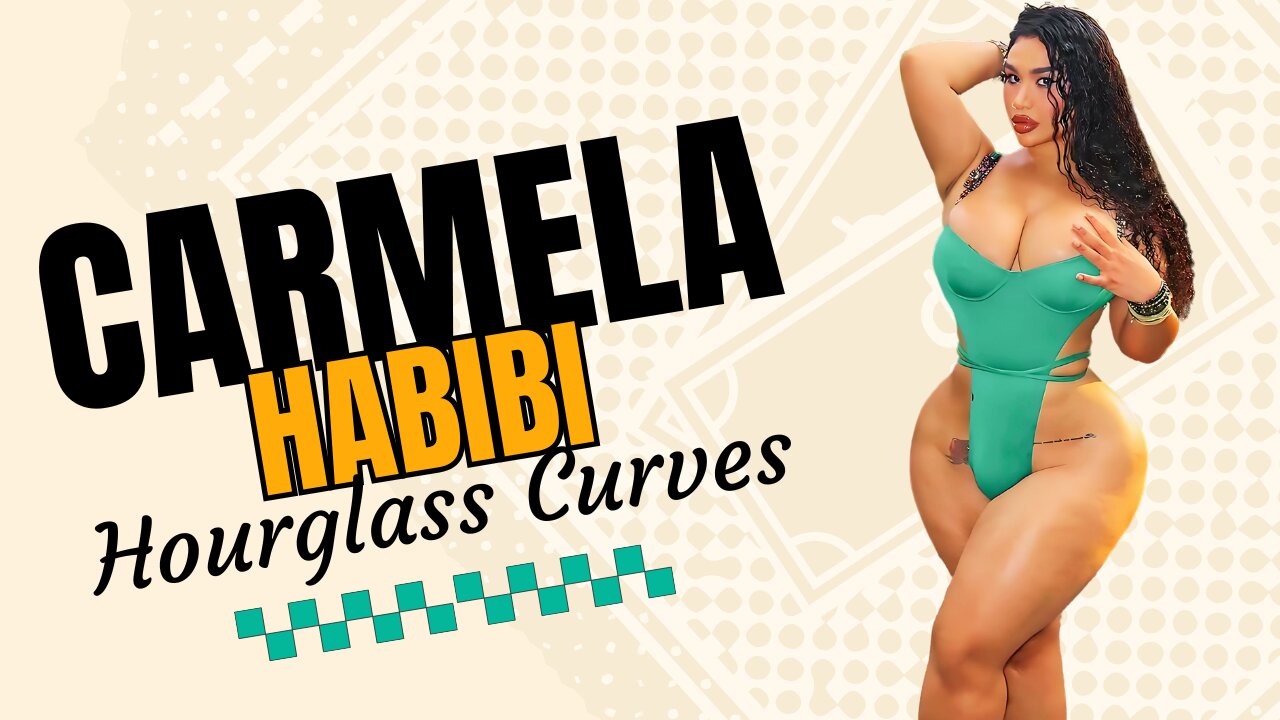 Carmela Habibi: Curvalicious Plus-Size Curvy Fashion Model with an Iconic Hourglass Figure!