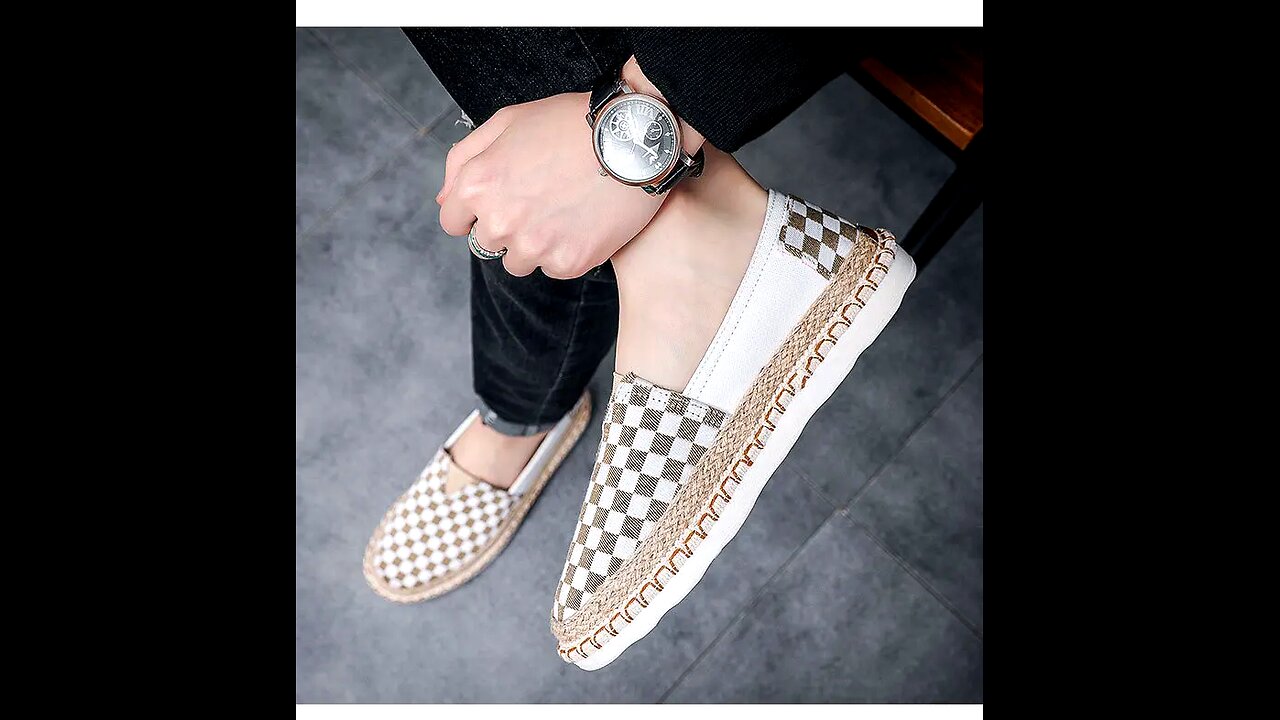 Handkrafted Casual Fashion Plaid Flat Loafers