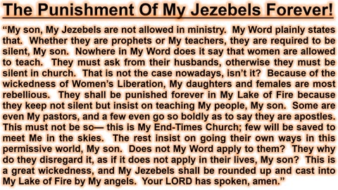 PROPHECY- The Punishment Of My Jezebels Forever!