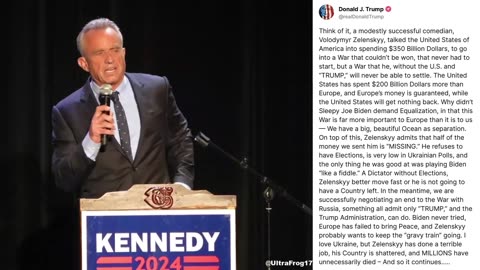 RFK Jr Explains How Money is the Underlying Motivation of the Ukraine War (2024)