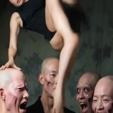 Black giant with Chinese girl