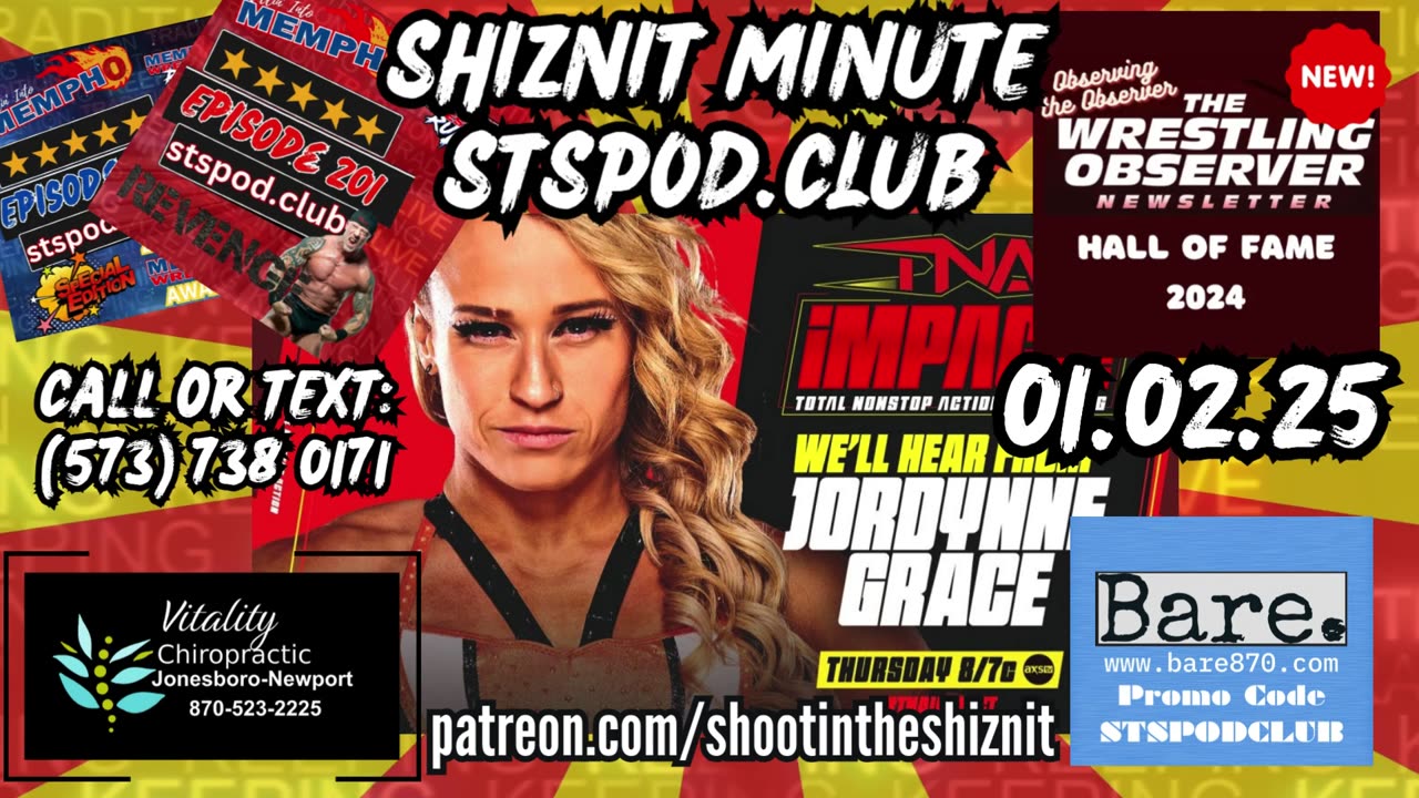 SHIZNIT MINUTE 01.02.25 -BT TALKS TNA!!