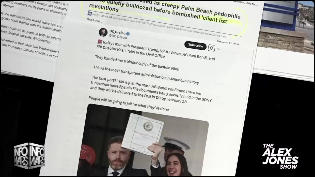 PART 1 OF THE EPSTEIN FILES HAVE BEEN RELEASED! PLUS, AG Bondi Revealed An Even Bigger Bombshell