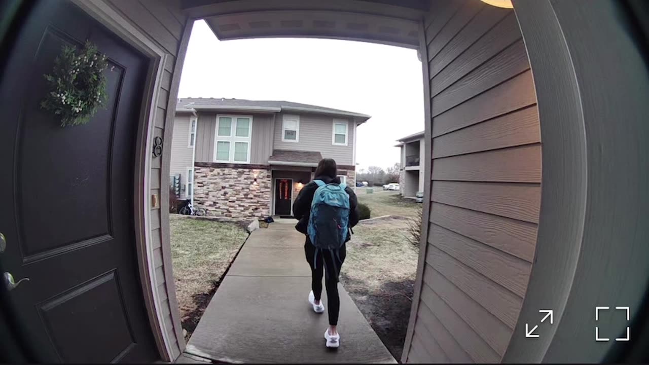 Student Slips and Falls on Her Backpack