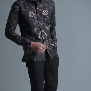 A Modern Take on Traditional Indonesian Batik Clothing - Indonesian Batik Andaru Slimfit Shirt