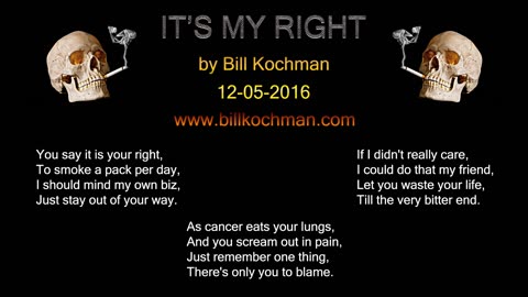 IT'S MY RIGHT! -- an original song by Bill Kochman.