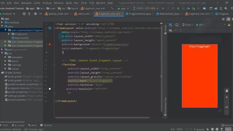 43 How to make fragment in Android – Fragment Tutorial in Android _3