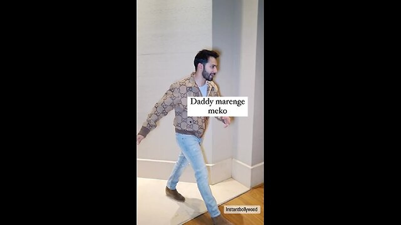 VD at daddy David Dhawan’s birthday bash last night 😍