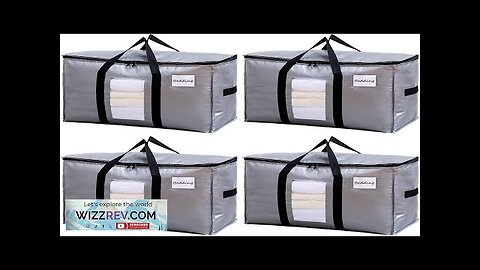 TAILI Extra Large Moving Bags 4 Pack Silver Heavy Duty Totes Review