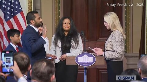 Kash Patel is sworn in as FBI director * Fri., Feb. 21, 2025