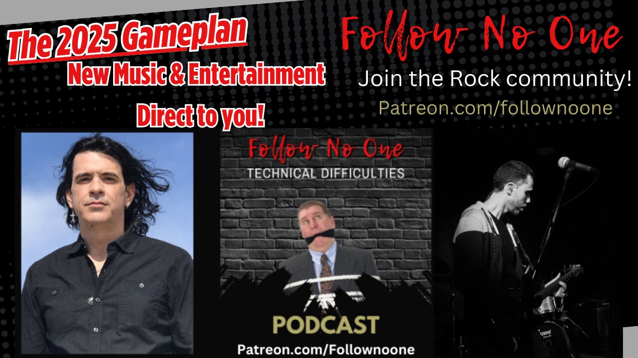 FOLLOW NO ONE'S PATREON LIVESTREAM EP 1-5 #Rockmusic