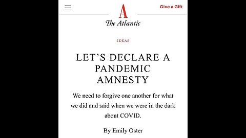 Let’s Declare a Pandemic Amnesty??? - 20 febbraio 2025